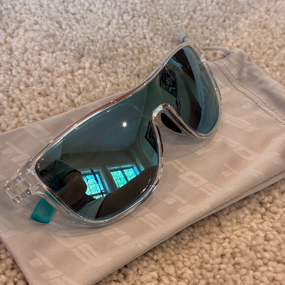 NWOT Tifosi Sizzle Avant Clear Frame - Smoke Tint with Blue Mirror Sunglasses main image 6